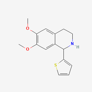 molecular formula C15H17NO2S B3383932 6,7-Dimethoxy-1-thiophen-2-yl-1,2,3,4-tetrahydro-isoquinoline CAS No. 511239-03-5