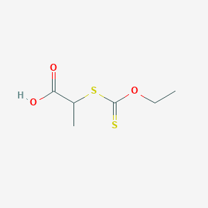 molecular formula C6H10O3S2 B3383968 2-(Ethoxythioxomethylthio)propionic acid CAS No. 51440-83-6