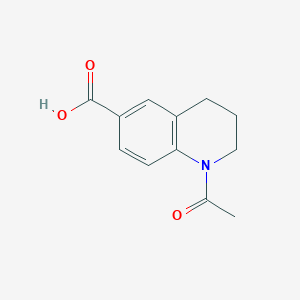 molecular formula C12H13NO3 B3383992 1-乙酰基-1,2,3,4-四氢喹啉-6-羧酸 CAS No. 51552-85-3