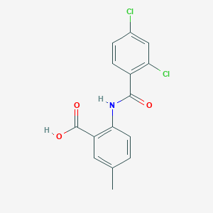 molecular formula C15H11Cl2NO3 B3384013 2-(2,4-Dichlorobenzamido)-5-methylbenzoic acid CAS No. 518021-63-1