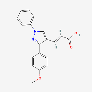 molecular formula C19H16N2O3 B3384041 3-[3-(4-Methoxy-phenyl)-1-phenyl-1h-pyrazol-4-yl]-acrylic acid CAS No. 519137-43-0