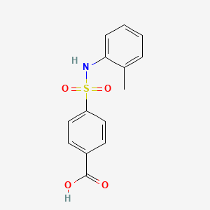 molecular formula C14H13NO4S B3384047 4-[(2-methylphenyl)sulfamoyl]benzoic Acid CAS No. 519153-07-2