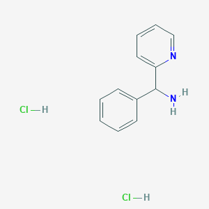 molecular formula C12H14Cl2N2 B3384064 Phenyl(pyridin-2-yl)methanamine dihydrochloride CAS No. 52095-57-5