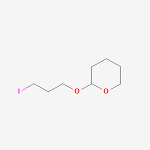 molecular formula C8H15IO2 B3384066 2-(3-iodopropoxy)tetrahydro-2H-pyran CAS No. 52103-12-5
