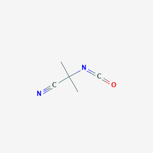 molecular formula C5H6N2O B3384082 2-Isocyanato-2-methylpropanenitrile CAS No. 52161-43-0
