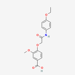 molecular formula C18H19NO6 B3384094 4-{[(4-Ethoxyphenyl)carbamoyl]methoxy}-3-methoxybenzoic acid CAS No. 522624-56-2