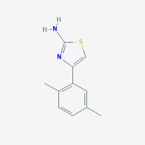 molecular formula C11H12N2S B033841 4-(2,5-二甲基苯基)-1,3-噻唑-2-胺 CAS No. 101967-39-9