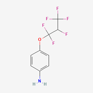 molecular formula C9H7F6NO B3384102 4-(1,1,2,3,3,3-Hexafluoropropoxy)aniline CAS No. 52328-81-1