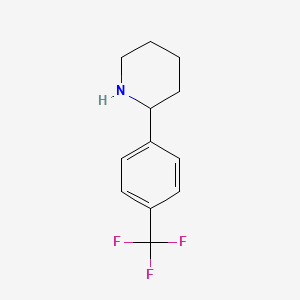 molecular formula C12H14F3N B3384128 2-[4-(三氟甲基)苯基]哌啶 CAS No. 526182-95-6