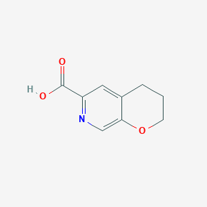 molecular formula C9H9NO3 B3384133 2H,3H,4H-pyrano[2,3-c]pyridine-6-carboxylic acid CAS No. 527681-62-5