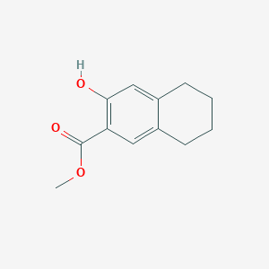 molecular formula C12H14O3 B3384154 Methyl 3-hydroxy-5,6,7,8-tetrahydronaphthalene-2-carboxylate CAS No. 52888-73-0