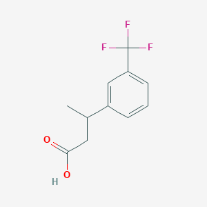 molecular formula C11H11F3O2 B3384168 3-[3-(Trifluoromethyl)phenyl]butanoic acid CAS No. 53086-44-5