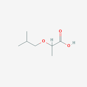 molecular formula C7H14O3 B3384175 2-(2-Methylpropoxy)propanoic acid CAS No. 53103-74-5