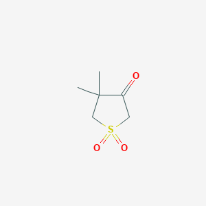 molecular formula C6H10O3S B3384194 4,4-Dimethyldihydrothiophen-3(2h)-one 1,1-dioxide CAS No. 5324-60-7