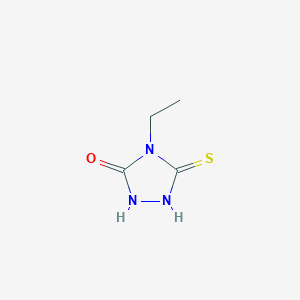 molecular formula C4H7N3OS B3384196 4-ethyl-5-mercapto-4H-1,2,4-triazol-3-ol CAS No. 53249-23-3