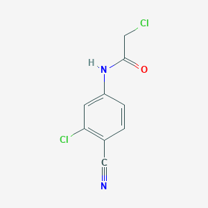 molecular formula C9H6Cl2N2O B3384201 2-chloro-N-(3-chloro-4-cyanophenyl)acetamide CAS No. 53313-07-8