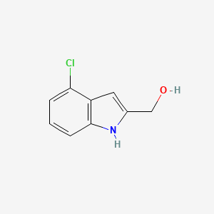 molecular formula C9H8ClNO B3384228 (4-chloro-1H-indol-2-yl)methanol CAS No. 53590-41-3