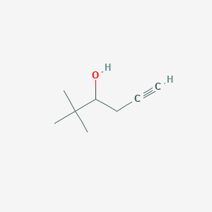 molecular formula C8H14O B3384254 2,2-二甲基己-5-炔-3-醇 CAS No. 53723-35-6