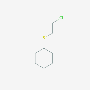 molecular formula C8H15ClS B3384257 2-Chloroethyl cyclohexyl sulphide CAS No. 53787-05-6