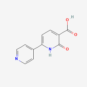 molecular formula C11H8N2O3 B3384293 2-Oxo-6-(pyridin-4-yl)-1,2-dihydropyridine-3-carboxylic acid CAS No. 54108-41-7