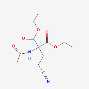Diethyl (acetylamino)(2-cyanoethyl)malonate