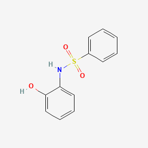 molecular formula C12H11NO3S B3384400 N-(2-hydroxyphenyl)benzenesulfonamide CAS No. 5465-16-7