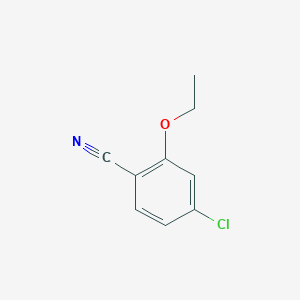 molecular formula C9H8ClNO B3384410 4-Chloro-2-ethoxybenzonitrile CAS No. 548473-74-1