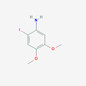 molecular formula C8H10INO2 B3384426 2-Iodo-4,5-dimethoxyaniline CAS No. 550372-54-8