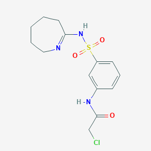 N-{3-[(azepan-2-ylidene)sulfamoyl]phenyl}-2-chloroacetamide