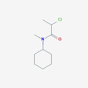 molecular formula C10H18ClNO B3384500 2-chloro-N-cyclohexyl-N-methylpropanamide CAS No. 554438-63-0