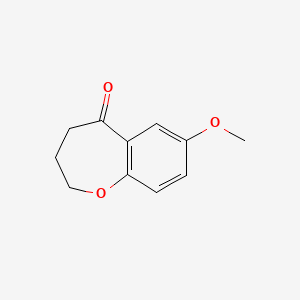 molecular formula C11H12O3 B3384518 7-Methoxy-2,3,4,5-tetrahydro-1-benzoxepin-5-one CAS No. 55580-00-2