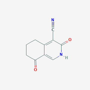 molecular formula C10H8N2O2 B3384543 3,8-Dioxo-2,3,5,6,7,8-hexahydroisoquinoline-4-carbonitrile CAS No. 56053-56-6