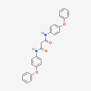 molecular formula C27H22N2O4 B3384625 N,N'-bis(4-phenoxyphenyl)propanediamide CAS No. 565193-14-8