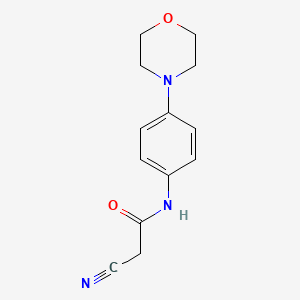 2-cyano-N-[4-(morpholin-4-yl)phenyl]acetamide