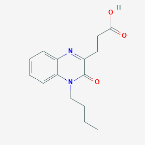 3-(4-Butyl-3-oxo-3,4-dihydroquinoxalin-2-yl)propanoic acid