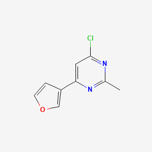 4-Chloro-6-(3-furyl)-2-methylpyrimidine