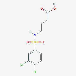 molecular formula C10H11Cl2NO4S B3384766 4-(3,4-Dichlorobenzenesulfonamido)butanoic acid CAS No. 571149-29-6