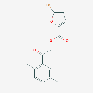 molecular formula C15H13BrO4 B338477 2-(2,5-Dimethylphenyl)-2-oxoethyl 5-bromofuran-2-carboxylate 