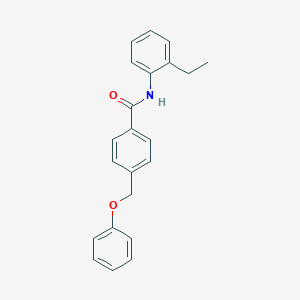 molecular formula C22H21NO2 B338480 N-(2-ethylphenyl)-4-(phenoxymethyl)benzamide 