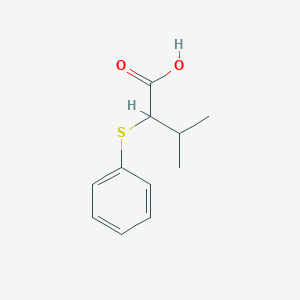 molecular formula C11H14O2S B3384821 3-Methyl-2-(phenylsulfanyl)butanoic acid CAS No. 57557-60-5