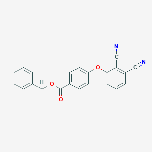 molecular formula C23H16N2O3 B338483 1-Phenylethyl 4-(2,3-dicyanophenoxy)benzoate 