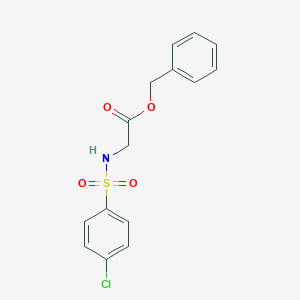 molecular formula C15H14ClNO4S B338484 Benzyl {[(4-chlorophenyl)sulfonyl]amino}acetate 