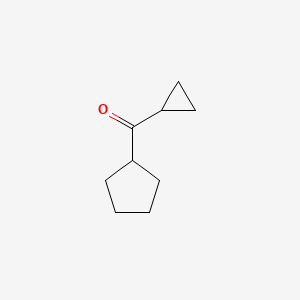 molecular formula C9H14O B3384915 Methanone, cyclopentylcyclopropyl- CAS No. 58774-11-1