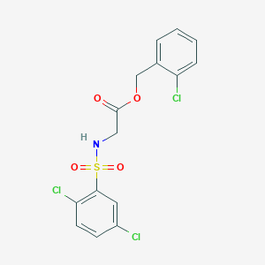 2-Chlorobenzyl {[(2,5-dichlorophenyl)sulfonyl]amino}acetate