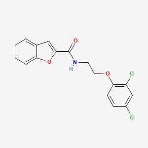molecular formula C17H13Cl2NO3 B3384952 N-[2-(2,4-dichlorophenoxy)ethyl]-1-benzofuran-2-carboxamide CAS No. 5927-94-6