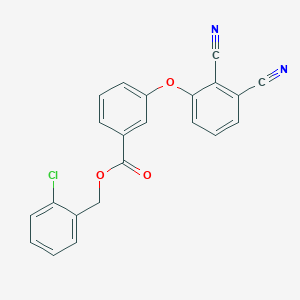 molecular formula C22H13ClN2O3 B338498 2-Chlorobenzyl 3-(2,3-dicyanophenoxy)benzoate 