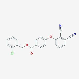 molecular formula C22H13ClN2O3 B338499 2-Chlorobenzyl 4-(2,3-dicyanophenoxy)benzoate 