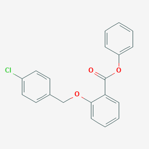 molecular formula C20H15ClO3 B338500 Phenyl 2-[(4-chlorobenzyl)oxy]benzoate 