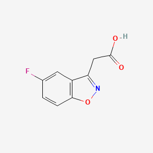 molecular formula C9H6FNO3 B3385004 2-(5-Fluoro-1,2-benzoxazol-3-yl)acetic acid CAS No. 59899-90-0