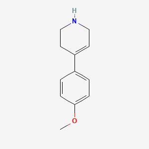 molecular formula C12H15NO B3385019 4-(4-Methoxyphenyl)-1,2,3,6-tetrahydropyridine CAS No. 59954-73-3